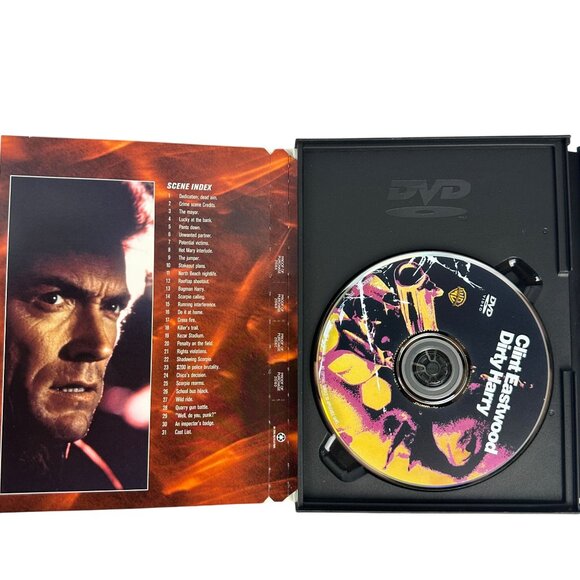 Clint Eastwood Dirty Harry DVD Warner Bros Action Crime 1971 R Region 1 Drama - Picture 3 of 8